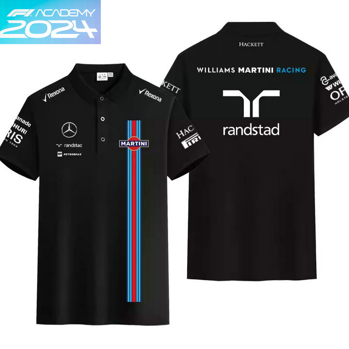 2024 Polo Williams Martini Racing Coton Slim Fit Manche Courte Homme